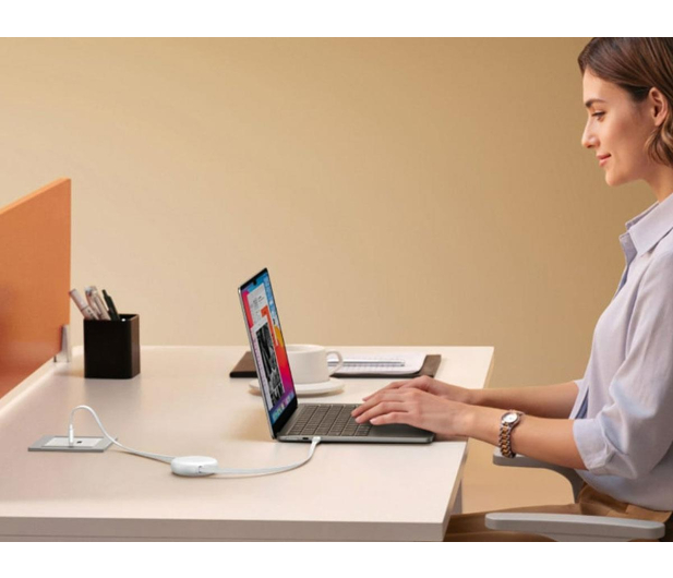 UGREEN Kabel USB-C do USB-C L531 PD 100W zwijany 1m biały - 1513564 - zdjęcie 4